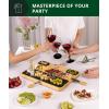 imageROYAL CRAFT WOOD Charcuterie and Cheese Board  Large Bamboo Cheese Board  Serving Tray Platter  House Warming Gifts New Home Gifts for Dad Fathers Day Dad Gifts from Daughter Son Wife  155quotx10quotRectangular NonExpandable