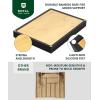 imageROYAL CRAFT WOOD Luxury Bamboo Kitchen Drawer Organizer  Silverware Organizer  Utensil Holder and Cutlery Tray with Grooved Drawer Dividers for Flatware and Kitchen Utensils 7 SlotBlackNatural
