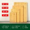 imageWooden Cutting Boards for Kitchen Meal Prep ampamp Serving  Bamboo Wood Cutting Board Set  Charcuterie ampamp Chopping Butcher Block for Meat  Kitchen Gadgets GiftNatural