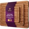 imageWooden Cutting Boards for Kitchen Meal Prep ampamp Serving  Bamboo Wood Cutting Board Set  Charcuterie ampamp Chopping Butcher Block for Meat  Kitchen Gadgets GiftBrown
