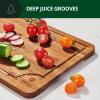 imageWooden Cutting Boards for Kitchen Meal Prep ampamp Serving  Bamboo Wood Cutting Board Set  Charcuterie ampamp Chopping Butcher Block for Meat  Kitchen Gadgets GiftBrown