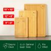 imageWooden Cutting Boards for Kitchen Meal Prep ampamp Serving  Bamboo Wood Cutting Board Set  Charcuterie ampamp Chopping Butcher Block for Meat  Kitchen Gadgets GiftNatural