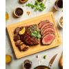 imageWooden Cutting Boards for Kitchen Meal Prep ampamp Serving  Bamboo Wood Cutting Board Set  Charcuterie ampamp Chopping Butcher Block for Meat  Kitchen Gadgets GiftNatural
