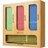 imageROYAL CRAFT WOOD Bamboo Kitchen Foil and Plastic Wrap Organizer for Drawer with Cutter 2SlotsZiplock Bag Organizer