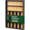 imageROYAL CRAFT WOOD Luxury Bamboo Kitchen Drawer Organizer  Silverware Organizer  Utensil Holder and Cutlery Tray with Grooved Drawer Dividers for Flatware and Kitchen Utensils 9 Slot BlackBlackNatural