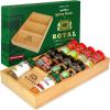 imageROYAL CRAFT WOOD Luxury Spice Drawer Organizer for Kitchen  Bamboo Spice Rack Organizer for Drawer for Deep Drawers 15quotx8quot