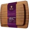 imageWooden Cutting Boards for Kitchen Meal Prep ampamp Serving  Bamboo Wood Cutting Board Set  Charcuterie ampamp Chopping Butcher Block for Meat  Kitchen Gadgets GiftBrown