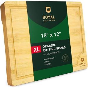 imageWooden Cutting Boards for Kitchen Meal Prep ampamp Serving  Bamboo Wood Cutting Board Set  Charcuterie ampamp Chopping Butcher Block for Meat  Kitchen Gadgets GiftNatural