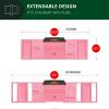 imageROYAL CRAFT WOOD Luxury Bathtub Caddy Tray One or Two Person Bath and Bed Tray Bonus Free Soap Holder Pink