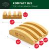 imageROYAL CRAFT WOOD Bamboo Cutting Board Set with Juice Groove 3 Pieces and Cutting Board Organizer