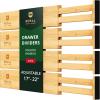 imageROYAL CRAFT WOOD Adjustable Bamboo Drawer Dividers Organizers 1722quot  Bamboo Kitchen Drawer Organizer 7 Slot