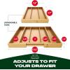 imageROYAL CRAFT WOOD Bamboo Kitchen Drawer Organizer  Utensil Drawer Organizer