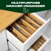 imageROYAL CRAFT WOOD Bamboo Kitchen Drawer Organizer  Utensil Drawer Organizer