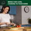 imageROYAL CRAFT WOOD Cutting Boards for Kitchen  Wooden Cutting Board for Meal Prep ampamp Serving NonToxic Bamboo Chopping Board Carbonized Bamboo Durable Charcuterie ampamp Lightweight Serving Boards 2 pcsNatural