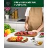 imageROYAL CRAFT WOOD Cutting Boards for Kitchen  Wooden Cutting Board for Meal Prep ampamp Serving NonToxic Bamboo Chopping Board Carbonized Bamboo Durable Charcuterie ampamp Lightweight Serving Boards 2 pcsCarbonized Bamboo Brown