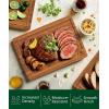 imageROYAL CRAFT WOOD Cutting Boards for Kitchen  Wooden Cutting Board for Meal Prep ampamp Serving NonToxic Bamboo Chopping Board Carbonized Bamboo Durable Charcuterie ampamp Lightweight Serving Boards 2 pcsCarbonized Bamboo Brown