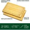 imageROYAL CRAFT WOOD Cutting Boards for Kitchen  Wooden Cutting Board for Meal Prep ampamp Serving NonToxic Bamboo Chopping Board Carbonized Bamboo Durable Charcuterie ampamp Lightweight Serving Boards 2 pcsNatural