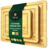 imageROYAL CRAFT WOOD Cutting Boards for Kitchen  Wooden Cutting Board for Meal Prep ampamp Serving NonToxic Bamboo Chopping Board Carbonized Bamboo Durable Charcuterie ampamp Lightweight Serving Boards 2 pcsNatural
