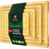 imageROYAL CRAFT WOOD Cutting Boards for Kitchen  Wooden Cutting Board for Meal Prep ampamp Serving NonToxic Bamboo Chopping Board Carbonized Bamboo Durable Charcuterie ampamp Lightweight Serving Boards 2 pcsNatural