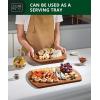 imageROYAL CRAFT WOOD Cutting Boards for Kitchen  Wooden Cutting Board for Meal Prep ampamp Serving NonToxic Bamboo Chopping Board Carbonized Bamboo Durable Charcuterie ampamp Lightweight Serving Boards 2 pcsCarbonized Bamboo Brown