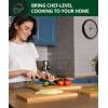 imageROYAL CRAFT WOOD Acacia Wood Cutting Boards Set of 3  Premium Wooden Cutting Boards for Kitchen Meal Prep ampamp Serving  Charcuterie ampamp Chopping Butcher Block for Meat with Deep Juice Groove Side HandlesBamboo