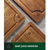 imageROYAL CRAFT WOOD Acacia Wood Cutting Boards Set of 3  Premium Wooden Cutting Boards for Kitchen Meal Prep ampamp Serving  Charcuterie ampamp Chopping Butcher Block for Meat with Deep Juice Groove Side HandlesAcacia Wood