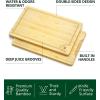 imageROYAL CRAFT WOOD Acacia Wood Cutting Boards Set of 3  Premium Wooden Cutting Boards for Kitchen Meal Prep ampamp Serving  Charcuterie ampamp Chopping Butcher Block for Meat with Deep Juice Groove Side HandlesBamboo