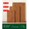 imageROYAL CRAFT WOOD Bamboo Cutting Board Gift Set  3Piece Reversible Wooden Boards with Deep Juice Groove ampamp Handles  Premium Charcuterie ampamp Butcher Blocks for Kitchen  Holiday GiftReady PackagingCarbonized Bamboo