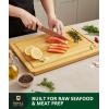 image:imageROYAL CRAFT WOOD Cutting Boards for Kitchen  Chopping Board Set of 3  Wooden Cutting Boards for Meal Prep amp Serving  Bamboo Wood Cutting Board Set  Charcuterie amp Chopping Butcher Block for Meat