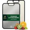 image:imageROYAL CRAFT WOOD Cutting Boards for Kitchen  Titanium Cutting Board Double Sided Cutting Board Pure Titanium amp PP Large Metal Chopping Board with Juice Groove for Meat Easy to Clean 151041Piece