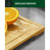 image:imageROYAL CRAFT WOOD Wooden Cutting Boards for Kitchen Meal Prep amp Serving  Bamboo Wood Cutting Board Set with Deep Juice Groove Side Handles  Charcuterie amp Chopping Butcher Block for Meat Set of 3Natural