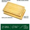 image:imageROYAL CRAFT WOOD Wooden Cutting Boards for Kitchen Meal Prep amp Serving  Bamboo Wood Cutting Board Set with Deep Juice Groove Side Handles  Charcuterie amp Chopping Butcher Block for Meat Set of 3Natural