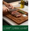 image:imageROYAL CRAFT WOOD Wooden Cutting Boards for Kitchen Meal Prep amp Serving  Bamboo Wood Cutting Board Set with Deep Juice Groove Side Handles  Charcuterie amp Chopping Butcher Block for Meat Set of 3Brown