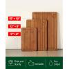 image:imageROYAL CRAFT WOOD Wooden Cutting Boards for Kitchen Meal Prep amp Serving  Bamboo Wood Cutting Board Set with Deep Juice Groove Side Handles  Charcuterie amp Chopping Butcher Block for Meat Set of 3Brown