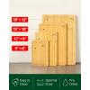 image:imageROYAL CRAFT WOOD Wooden Cutting Boards for Kitchen Meal Prep amp Serving  Bamboo Wood Cutting Board Set with Deep Juice Groove Side Handles  Charcuterie amp Chopping Butcher Block for Meat Set of 3Natural