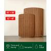 image:imageROYAL CRAFT WOOD Wooden Cutting Boards for Kitchen Meal Prep amp Serving  Bamboo Wood Cutting Board Set with Deep Juice Groove Side Handles  Charcuterie amp Chopping Butcher Block for Meat Set of 3Brown