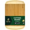 image:imageROYAL CRAFT WOOD Wooden Cutting Boards for Kitchen Meal Prep amp Serving  Bamboo Wood Cutting Board Set with Deep Juice Groove Side Handles  Charcuterie amp Chopping Butcher Block for Meat Set of 3TwoTone