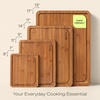 image:imageROYAL CRAFT WOOD Wooden Cutting Boards for Kitchen Meal Prep amp Serving  Bamboo Non Toxic Cutting Board Set with Deep Juice Groove Side Handles  Charcuterie amp Chopping Butcher Block for Meat 4 PcsCarbonized