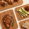 image:imageROYAL CRAFT WOOD Wooden Cutting Boards for Kitchen Meal Prep amp Serving  Bamboo Non Toxic Cutting Board Set with Deep Juice Groove Side Handles  Charcuterie amp Chopping Butcher Block for Meat 4 PcsCarbonized