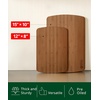 image:imageROYAL CRAFT WOOD Wooden Cutting Boards for Kitchen Meal Prep amp Serving  Bamboo Non Toxic Cutting Board Set with Deep Juice Groove Side Handles  Charcuterie amp Chopping Butcher Block for Meat 4 PcsBrown