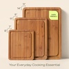 image:imageROYAL CRAFT WOOD Wooden Cutting Boards for Kitchen Meal Prep amp Serving  Bamboo Non Toxic Cutting Board Set with Deep Juice Groove Side Handles  Charcuterie amp Chopping Butcher Block for Meat 4 PcsCarbonized