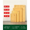 image:imageROYAL CRAFT WOOD Wooden Cutting Boards for Kitchen Meal Prep amp Serving  Bamboo Non Toxic Cutting Board Set with Deep Juice Groove Side Handles  Charcuterie amp Chopping Butcher Block for Meat 4 PcsNatural