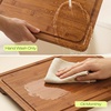 image:imageROYAL CRAFT WOOD Wooden Cutting Boards for Kitchen Meal Prep amp Serving  Bamboo Non Toxic Cutting Board Set with Deep Juice Groove Side Handles  Charcuterie amp Chopping Butcher Block for Meat 4 PcsCarbonized