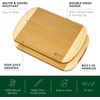 image:imageROYAL CRAFT WOOD Wooden Cutting Boards for Kitchen Meal Prep amp Serving  Bamboo Non Toxic Cutting Board Set with Deep Juice Groove Side Handles  Charcuterie amp Chopping Butcher Block for Meat 4 PcsTwoTone
