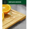 image:imageROYAL CRAFT WOOD Wooden Cutting Boards for Kitchen Meal Prep amp Serving  Bamboo Non Toxic Cutting Board Set with Deep Juice Groove Side Handles  Charcuterie amp Chopping Butcher Block for Meat 4 PcsNatural