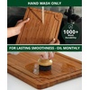 image:imageROYAL CRAFT WOOD Wooden Cutting Boards for Kitchen Meal Prep amp Serving  Bamboo Non Toxic Cutting Board Set with Deep Juice Groove Side Handles  Charcuterie amp Chopping Butcher Block for Meat 4 PcsBrown