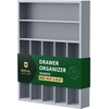 image:imageDrawer Organizer for Kitchen Organization  Expandable Bamboo Silverware Drawer Organizer with Removable Knife Block Bamboo Cutlery NonSlip Utensil Organizer with 7Slot Knife Storage for FlatwareGray