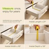 image:imageDrawer Organizer for Kitchen Organization  Expandable Bamboo Silverware Drawer Organizer with Removable Knife Block Bamboo Cutlery NonSlip Utensil Organizer with 7Slot Knife Storage for FlatwareNatural