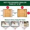 image:imageDrawer Organizer for Kitchen Organization  Expandable Bamboo Silverware Drawer Organizer with Removable Knife Block Bamboo Cutlery NonSlip Utensil Organizer with 7Slot Knife Storage for FlatwareNatural