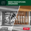 image:imageDrawer Organizer for Kitchen Organization  Expandable Bamboo Silverware Drawer Organizer with Removable Knife Block Bamboo Cutlery NonSlip Utensil Organizer with 7Slot Knife Storage for FlatwareBrown Bamboo